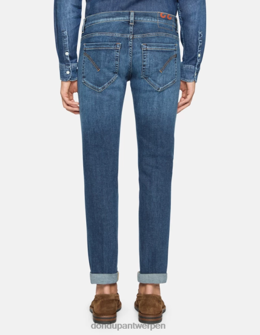 kleding DONDUP George skinny jeans van stretchdenim blauw Heren 4X00H556