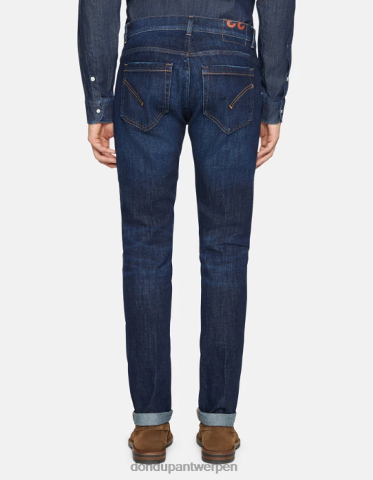 kleding DONDUP George skinny jeans van stretchdenim blauw Heren 4X00H615