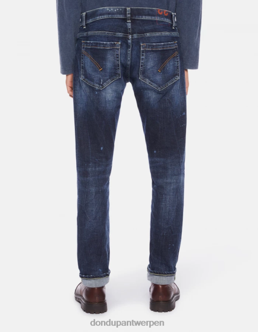 kleding DONDUP George skinny jeans van stretchdenim blauw Heren 4X00H661