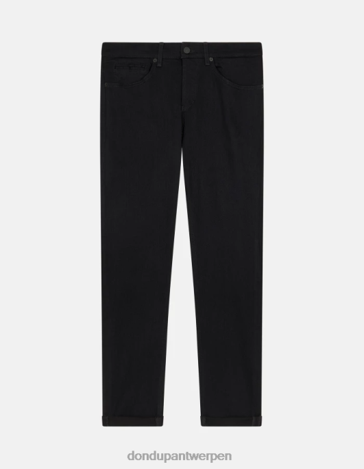 kleding DONDUP George skinny jeans van stretchdenim zwart Heren 4X00H635