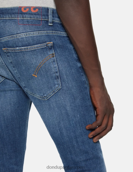 kleding DONDUP Ritchie skinny jeans van stretchdenim blauw Heren 4X00H677