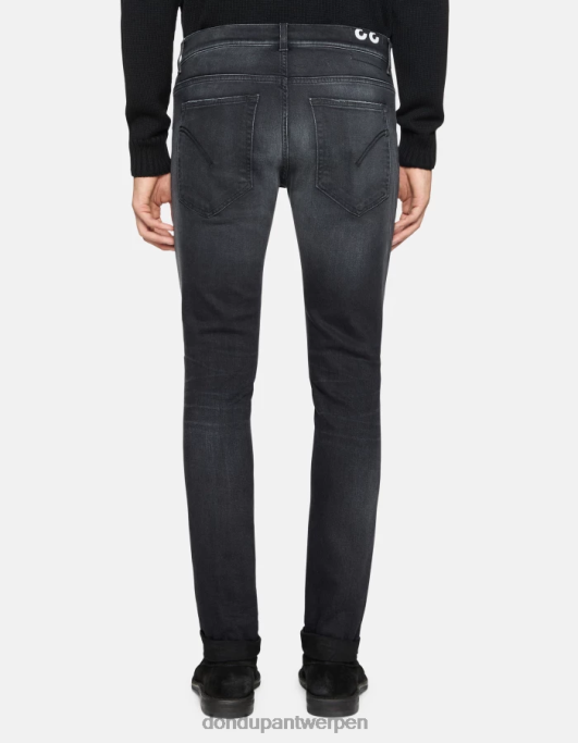 kleding DONDUP Ritchie skinny jeans van stretchdenim zwart Heren 4X00H630