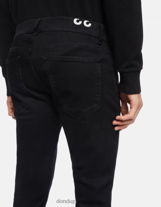 kleding DONDUP Ritchie skinny jeans van stretchdenim zwart Heren 4X00H674