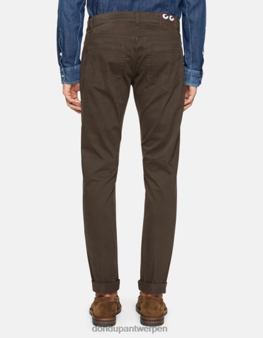kleding DONDUP skinny broek van george katoen castoro Heren 4X00H646