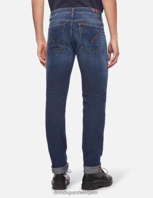kleding DONDUP Hans regular-fit jeans van stretchdenim blauw Heren 4X00H600