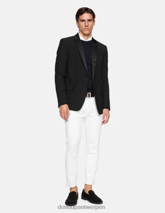 kleding DONDUP icon regular-fit jeans van stretch bull-denim wit Heren 4X00H582