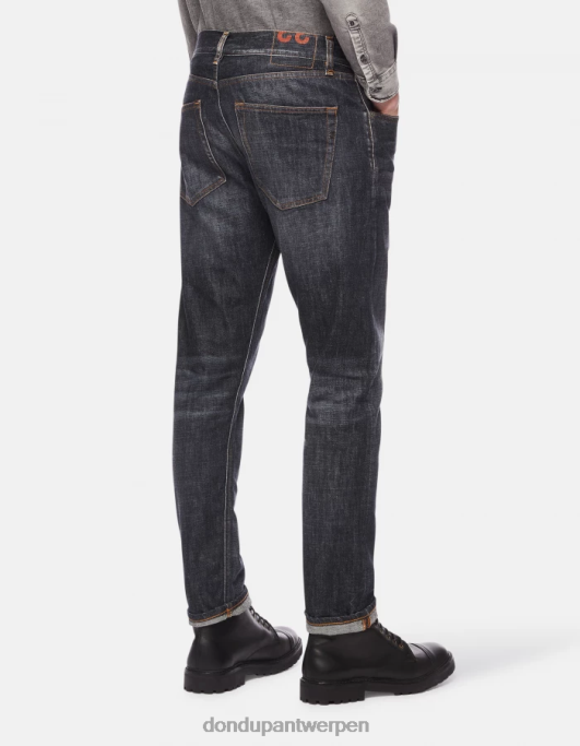 kleding DONDUP icon regular-fit stijve denimjeans blauw Heren 4X00H605