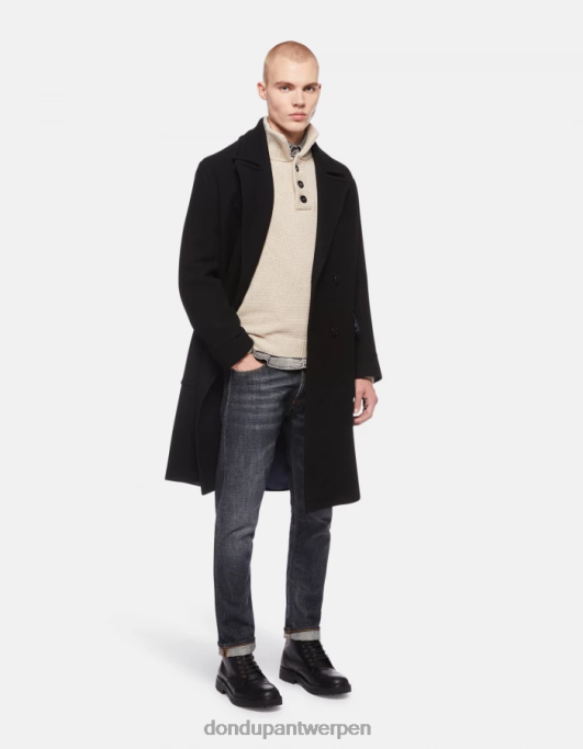 kleding DONDUP icon regular-fit stijve denimjeans blauw Heren 4X00H605