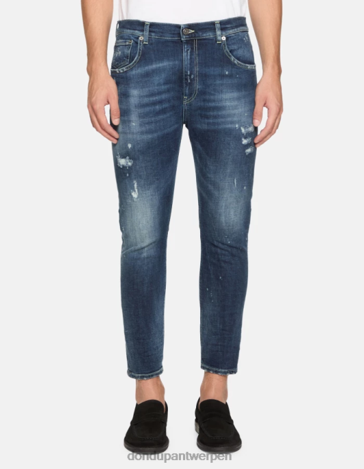 kleding DONDUP Alex superskinny jeans van stretchdenim blauw Heren 4X00H565
