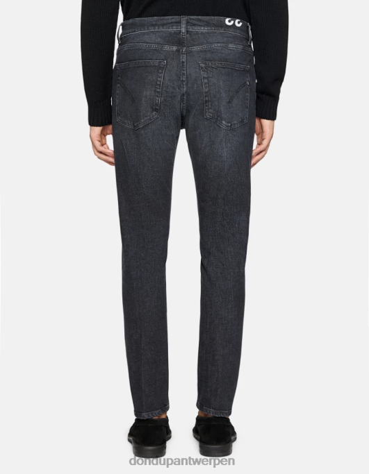 kleding DONDUP dian carrot-fit jeans van stretchdenim zwart Heren 4X00H555