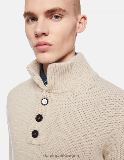 kleding DONDUP Regular-fit trui met col en col van wol lievito Heren 4X00H888