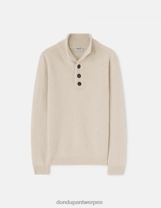 kleding DONDUP Regular-fit trui met col en col van wol lievito Heren 4X00H888
