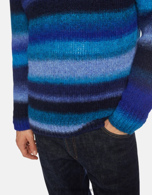 kleding DONDUP Wollen trui met ronde hals koningsblauw Heren 4X00H898