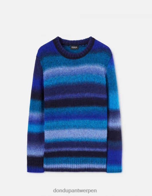 kleding DONDUP Wollen trui met ronde hals koningsblauw Heren 4X00H898