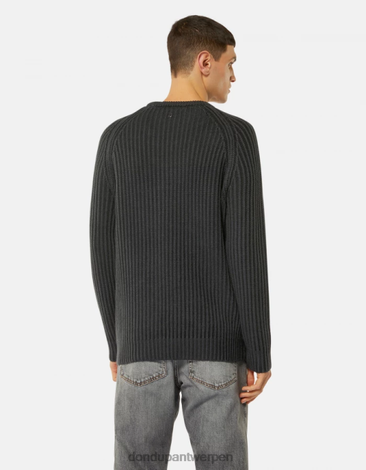 kleding DONDUP Wollen trui met ronde hals zwart Heren 4X00H885