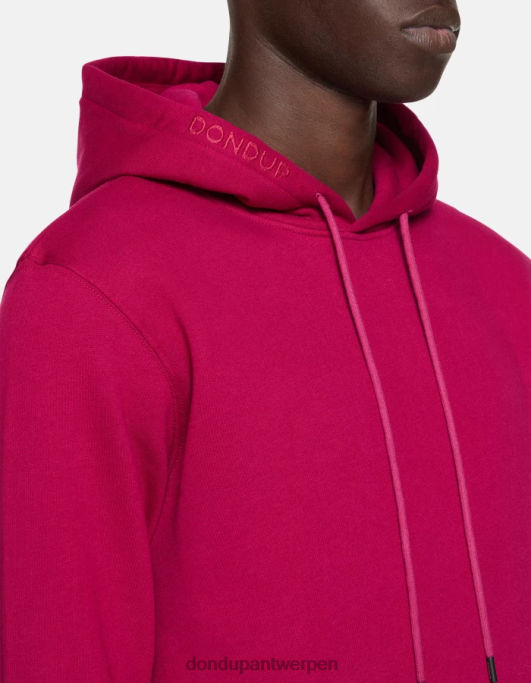 kleding DONDUP Regular-fit hoodie barbabietola Heren 4X00H822