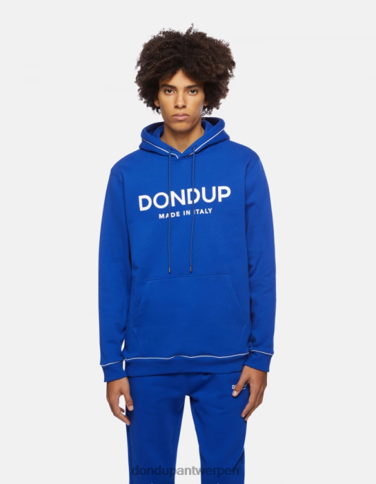 kleding DONDUP Regular-fit hoodie koningsblauw Heren 4X00H824