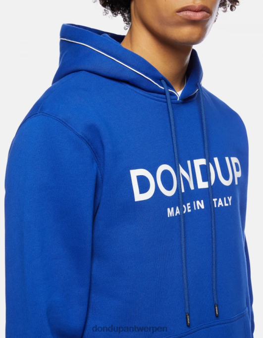 kleding DONDUP Regular-fit hoodie koningsblauw Heren 4X00H824
