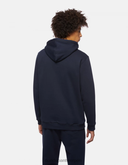 kleding DONDUP Regular-fit hoodie marineblauw Heren 4X00H823
