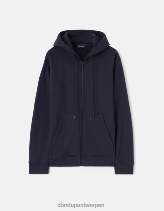 kleding DONDUP Regular-fit hoodie marineblauw Heren 4X00H827