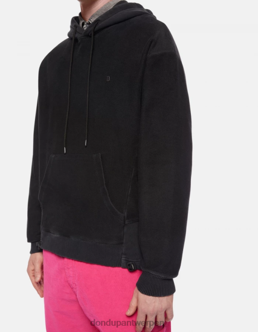 kleding DONDUP Regular-fit hoodie zwart Heren 4X00H826