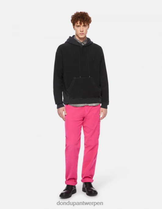kleding DONDUP Regular-fit hoodie zwart Heren 4X00H826