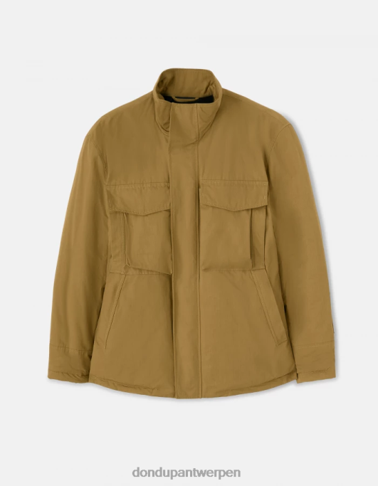 kleding DONDUP Regular-fit veldjack van technische stof taupe Heren 4X00H907