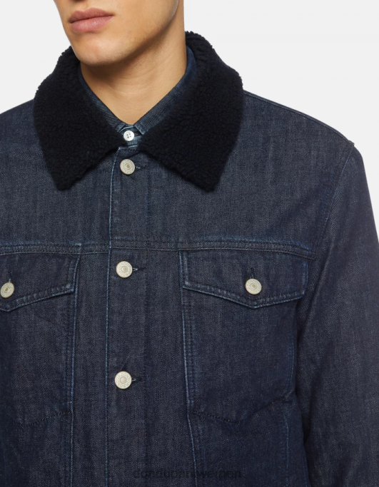 kleding DONDUP slim-fit spijkerjasje blauw Heren 4X00H909