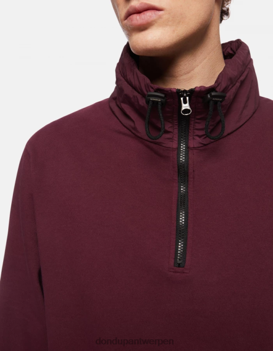 kleding DONDUP Regular-fit sweatshirt met hoge hals prugna Heren 4X00H844