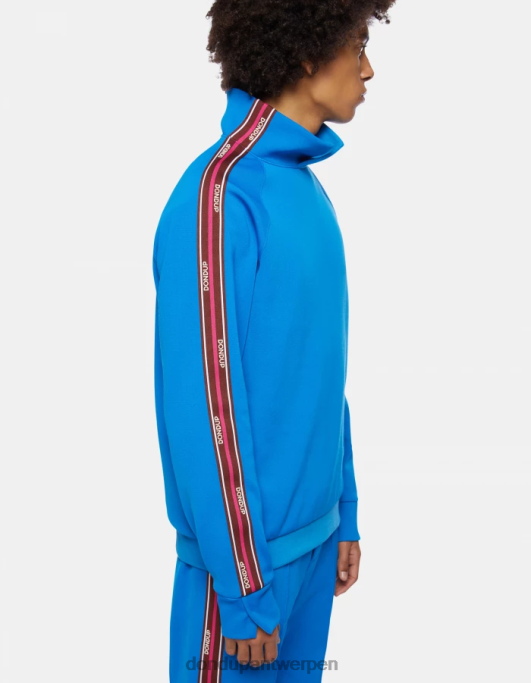 kleding DONDUP Regular-fit sweatshirt met hoge hals turkoois Heren 4X00H833