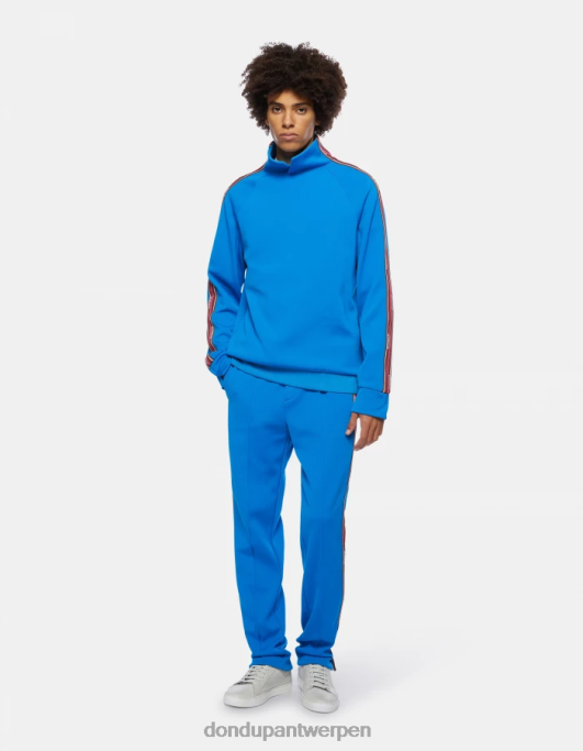 kleding DONDUP Regular-fit sweatshirt met hoge hals turkoois Heren 4X00H833