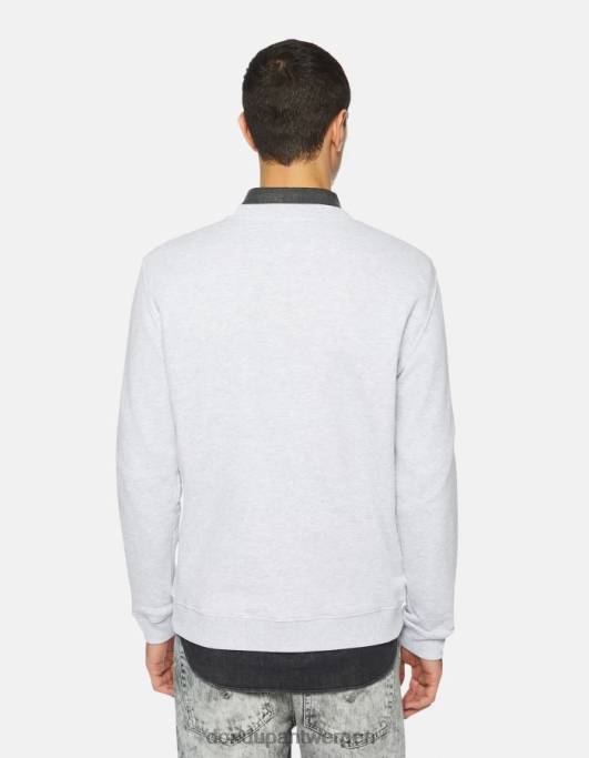 kleding DONDUP Regular-fit sweatshirt met ronde hals grijs Heren 4X00H832