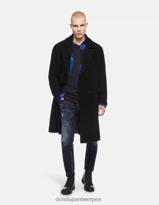 kleding DONDUP Regular-fit sweatshirt met ronde hals marineblauw Heren 4X00H837