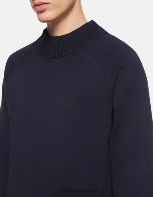kleding DONDUP Regular-fit sweatshirt met ronde hals marineblauw Heren 4X00H838