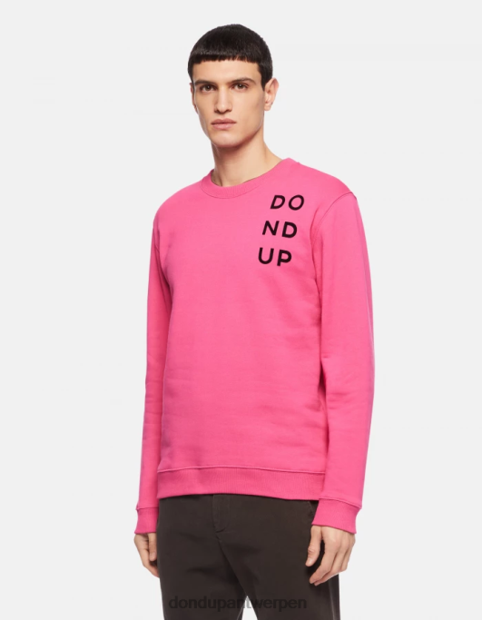 kleding DONDUP Regular-fit sweatshirt met ronde hals orchidee Heren 4X00H846