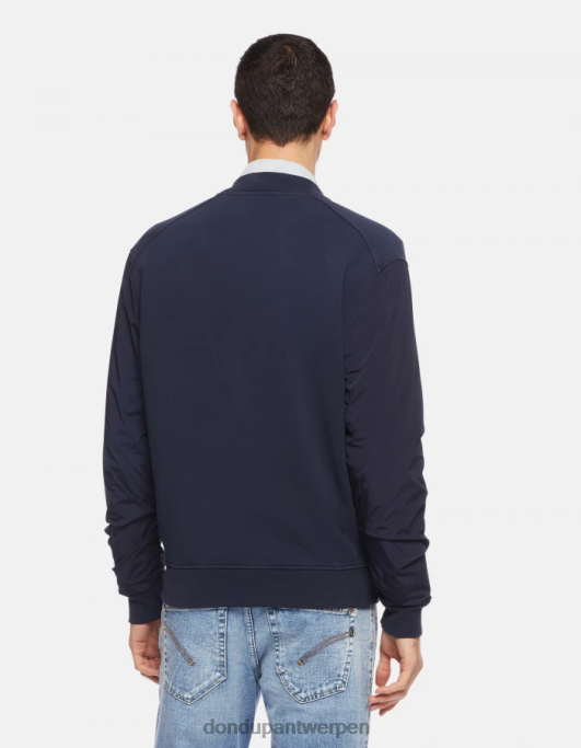 kleding DONDUP regular-fit fleece bomberjack marineblauw Heren 4X00H839