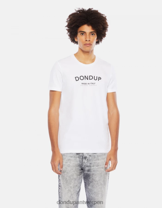 kleding DONDUP slim-fit jersey T-shirt wit Heren 4X00H818