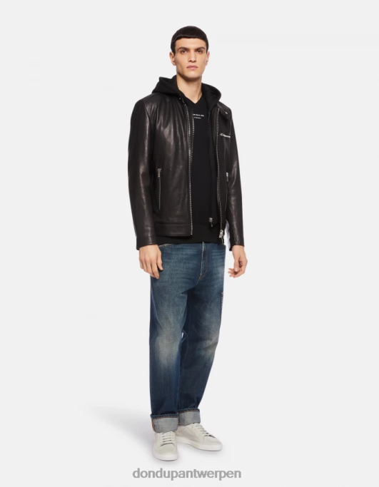 kleding DONDUP slim-fit jersey T-shirt zwart Heren 4X00H811