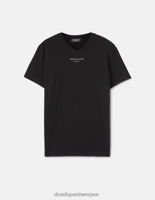kleding DONDUP slim-fit jersey T-shirt zwart Heren 4X00H811