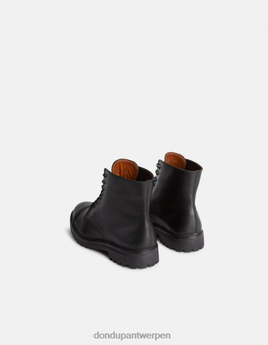 schoenen DONDUP gevechtslaarzen van kalfsleer zwart Heren 4X00H977