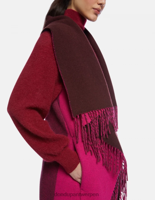 accessoires DONDUP wollen cape fuchsia & violet vrouwen 4X00H505