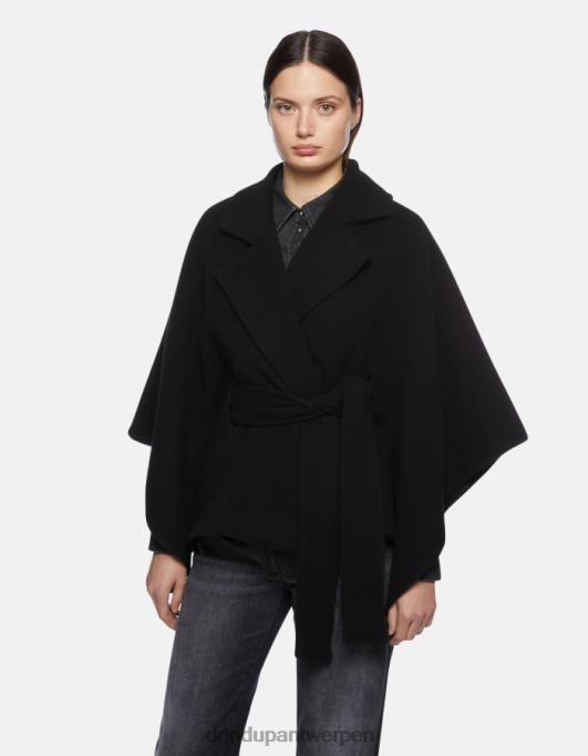 accessoires DONDUP wollen cape zwart vrouwen 4X00H469