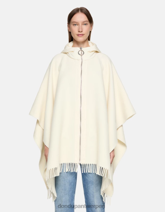 accessoires DONDUP wollen en nylon cape wit vrouwen 4X00H472