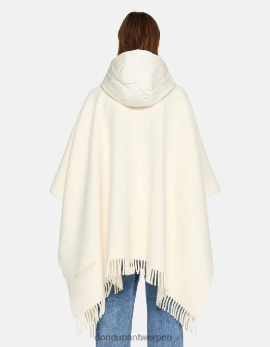 accessoires DONDUP wollen en nylon cape wit vrouwen 4X00H472