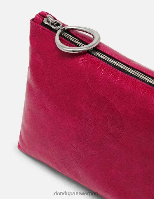 accessoires DONDUP glanzend leren beautycase orchidee vrouwen 4X00H499