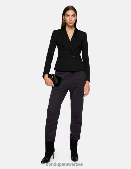 accessoires DONDUP glanzend leren beautycase zwart vrouwen 4X00H502