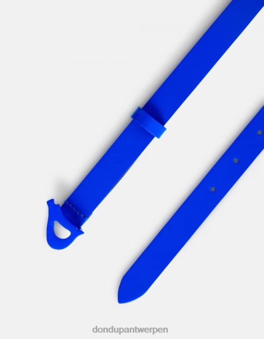 accessoires DONDUP kalfsleren riem koningsblauw vrouwen 4X00H490