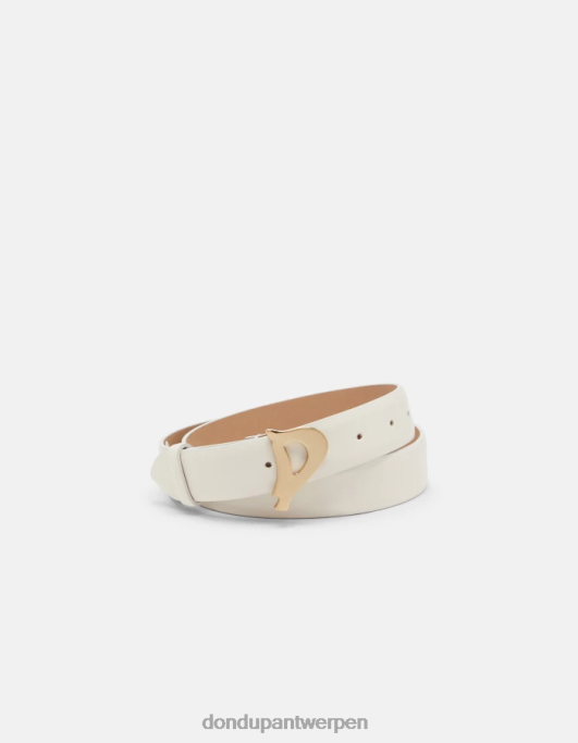accessoires DONDUP kalfsleren riem latte vrouwen 4X00H480