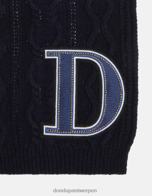 accessoires DONDUP wollen sjaal marineblauw vrouwen 4X00H520