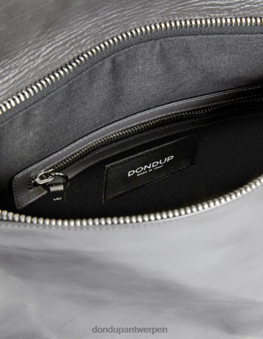 accessoires DONDUP glanzende leren tas fumo vrouwen 4X00H489